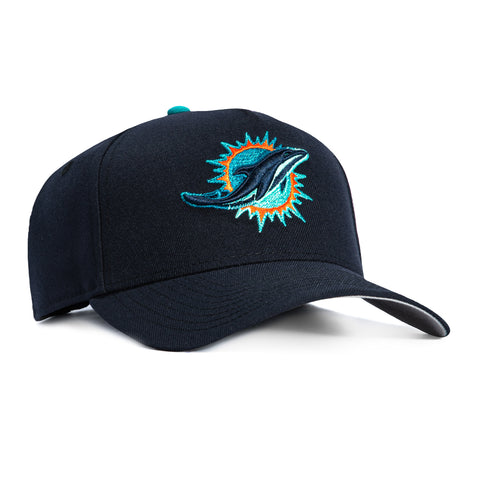 New Era 9Forty A-Frame Miami Dolphins Snapback Hat - Navy, Teal, Black New Era