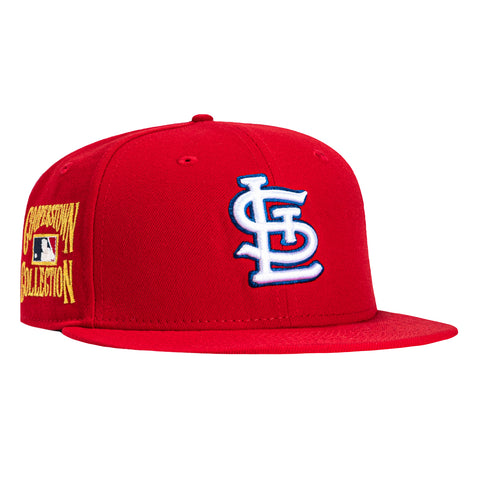 New Era 59Fifty St Louis Cardinals Gold Cooperstown Collection Patch Hat - Red New Era