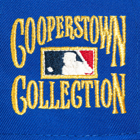 New Era 59Fifty Chicago Cubs Gold Cooperstown Collection Patch Hat - Royal New Era