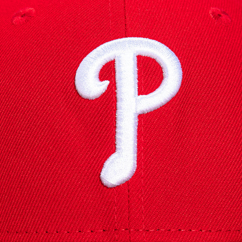 New Era 59Fifty Philadelphia Phillies Gold Cooperstown Collection Patch Hat - Red New Era