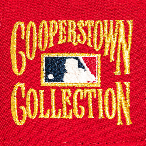 New Era 59Fifty Philadelphia Phillies Gold Cooperstown Collection Patch Hat - Red New Era