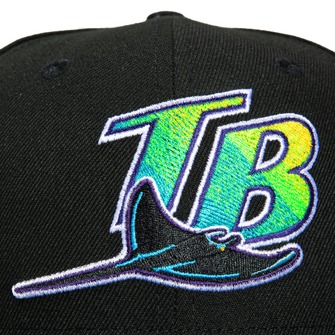 New Era 59Fifty Tampa Bay Rays Gold Cooperstown Collection 1998 Patch Hat - Black New Era