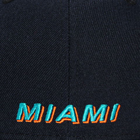 New Era 59Fifty Rivals Miami Dolphins Hat - Navy New Era