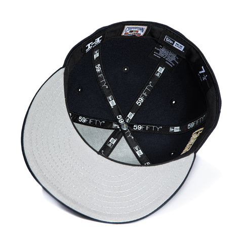 New Era 59Fifty Los Angeles Angels Gold Cooperstown Collection Patch 1997 Hat - Navy New Era