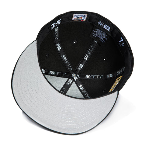 New Era 59Fifty Arizona Diamondbacks Gold Cooperstown Collection Patch D Hat - Black New Era