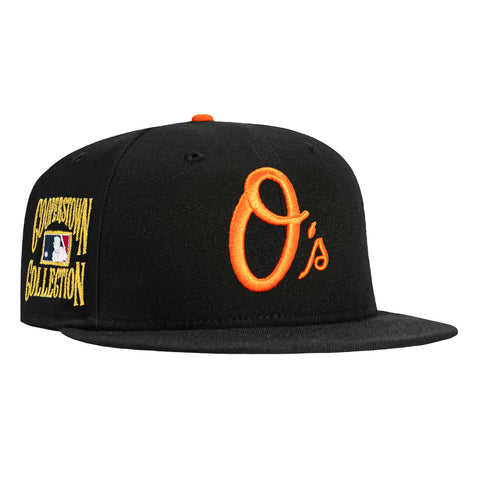 New Era 59Fifty Baltimore Orioles Gold Cooperstown Collection Patch Alternate Hat - Black New Era
