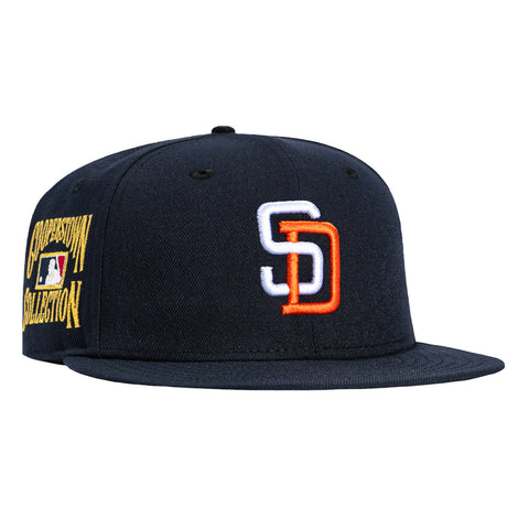 New Era 59Fifty San Diego Padres Gold Cooperstown Collection Patch 1993 Hat - Navy New Era
