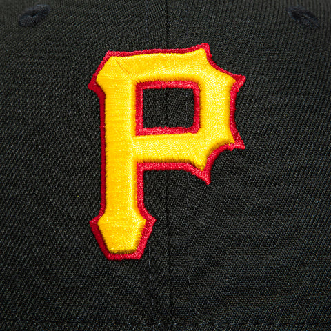 New Era 59Fifty Pittsburgh Pirates Gold Cooperstown Collection Patch Hat - Black New Era