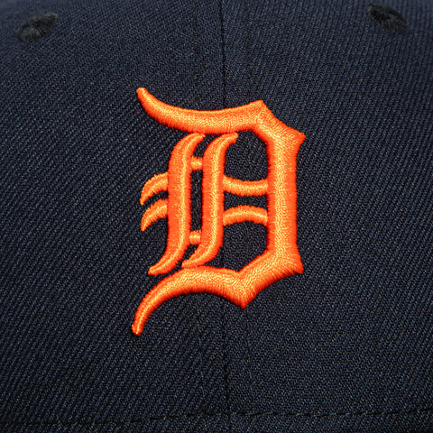 New Era 59Fifty Detroit Tigers Gold Cooperstown Collection Patch Hat - Navy, Orange New Era