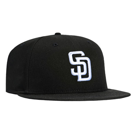 New Era 59Fifty San Diego Padres Hat - Black, White New Era