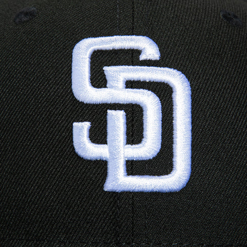 New Era 59Fifty San Diego Padres Hat - Black, White New Era
