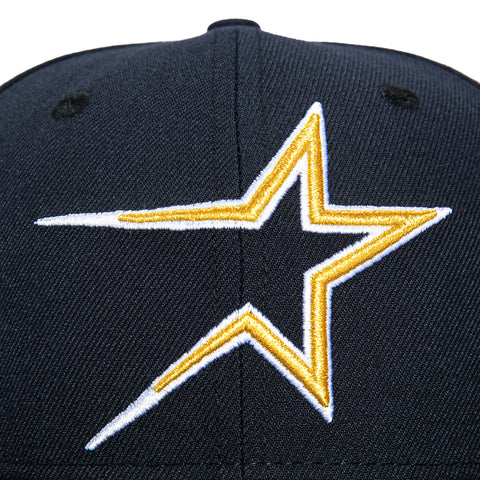 New Era 59Fifty Houston Astros Gold Cooperstown Collection Patch 1994 Hat - Navy New Era