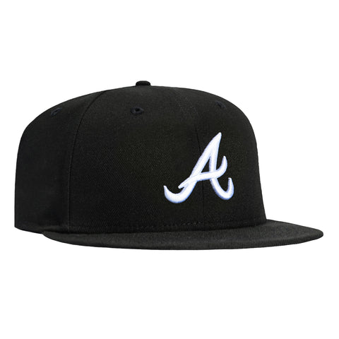 New Era 59Fifty Atlanta Braves Hat - Black, White New Era