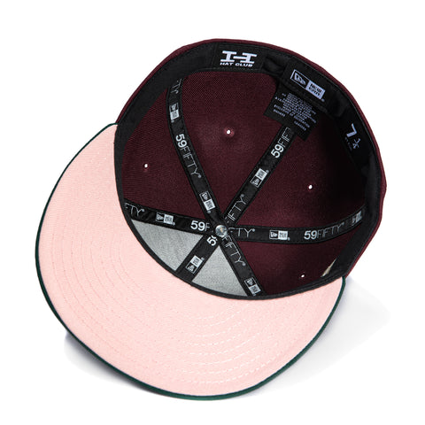 New Era 59Fifty Mexico Eagle 1992 Hat Club Patch Pink UV Hat - Maroon, Green New Era