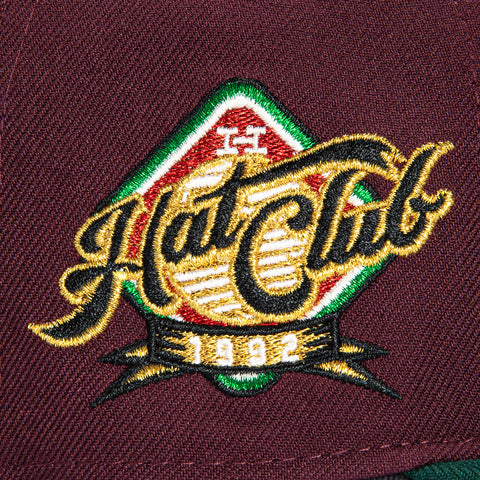 New Era 59Fifty Mexico Eagle 1992 Hat Club Patch Pink UV Hat - Maroon, Green New Era