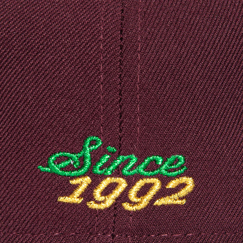 New Era 59Fifty Mexico Eagle 1992 Hat Club Patch Pink UV Hat - Maroon, Green New Era