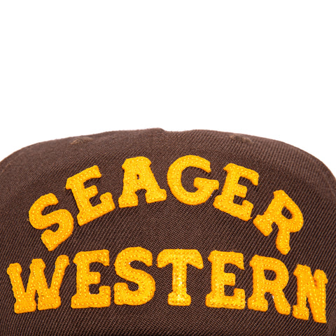 Seager Western Snapback Hat - Brown Seager