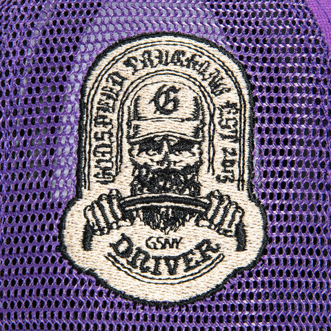Godspeed Forever Trucker Snapback Hat - Purple, Black