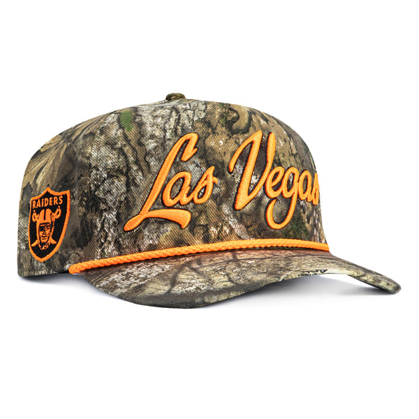 47 Brand Hitch Overhand Las Vegas Raiders Rope Snapback Hat