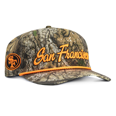47 Brand Hitch Overhand San Francisco 49ers Rope Snapback Hat - Realtree 47 Brand