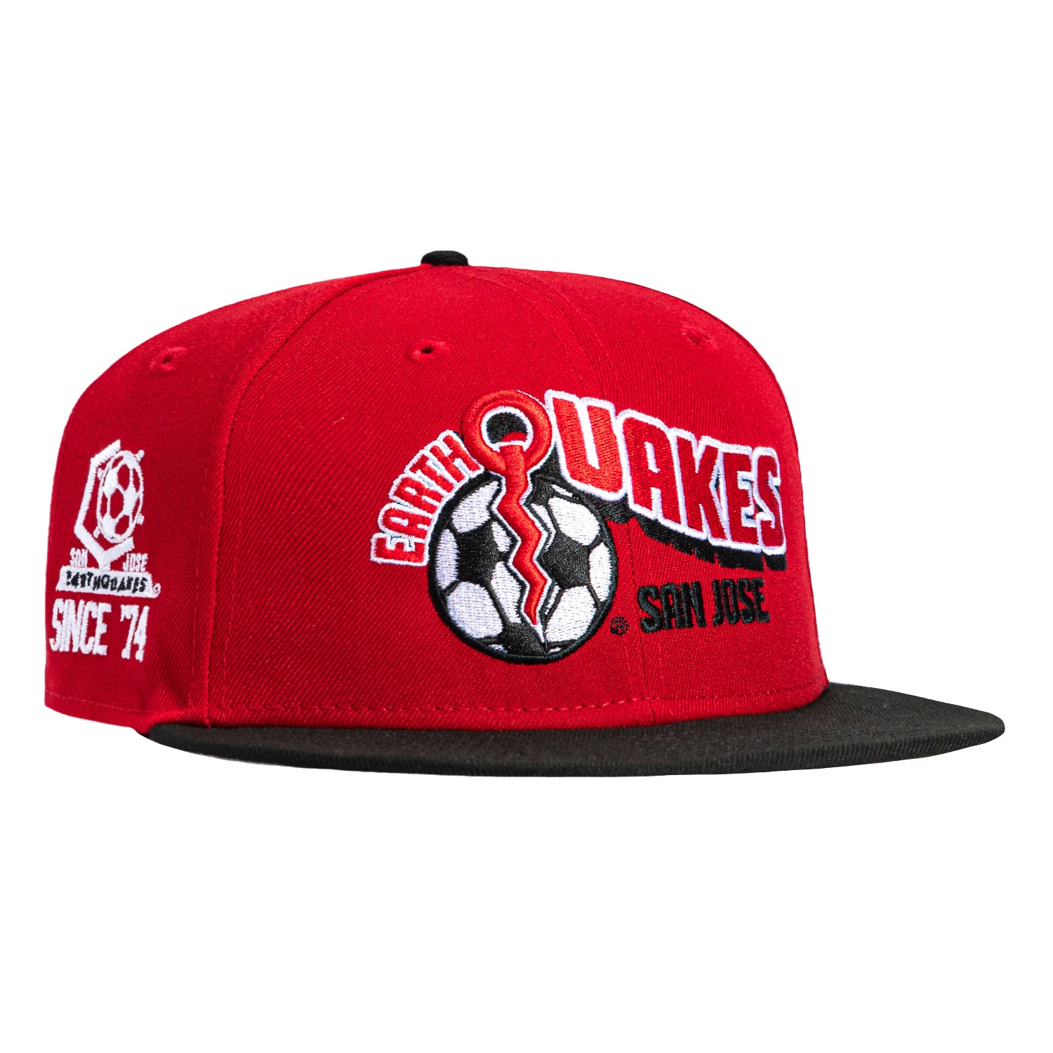 New Era 59Fifty San Jose Earthquakes Since 1974 Patch Hat - Red