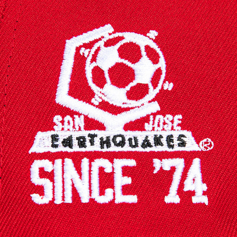 New Era 59Fifty San Jose Earthquakes Since 1974 Patch Hat - Red, Black