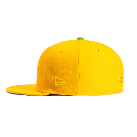 New Era 59Fifty Houston Astros 2017 World Series Patch Parrot Hat - Gold