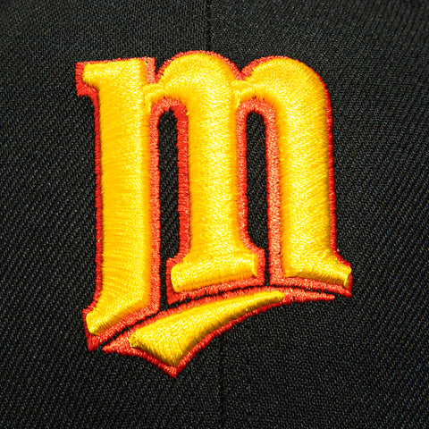 New Era 59Fifty Minnesota Twins 1972 Alternate Logo Patch M Hat - Black, Yellow, Orange