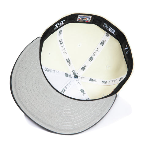 New Era 59Fifty Sepia Brooklyn Dodgers 1942 All Star Game Patch Hat - White, Graphite