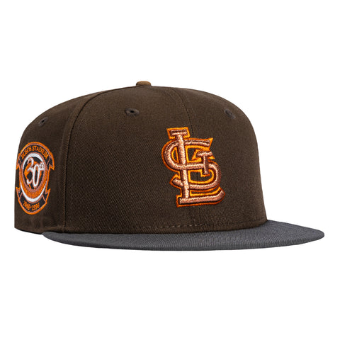 New Era 59Fifty Sepia St Louis Cardinals 30th Anniversary Patch Hat - Brown, Graphite