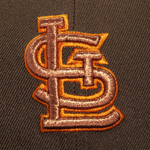 New Era 59Fifty Sepia St Louis Cardinals 30th Anniversary Patch Hat - Brown, Graphite