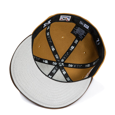 New Era 59Fifty Sepia Chicago Cubs 1990 All Star Game Patch Hat - Gold, Brown