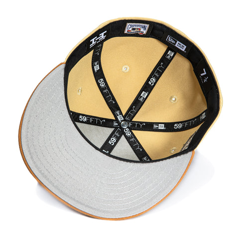 New Era 59Fifty Sepia Arizona Diamondbacks 25th Anniversary Patch Script Hat - Tan, Khaki