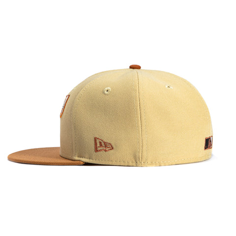 New Era 59Fifty Sepia Arizona Diamondbacks 25th Anniversary Patch Script Hat - Tan, Khaki