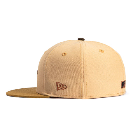 New Era 59Fifty Sepia Baltimore Orioles 20th Anniversary Stadium Patch 1998 Hat - Tan, Gold