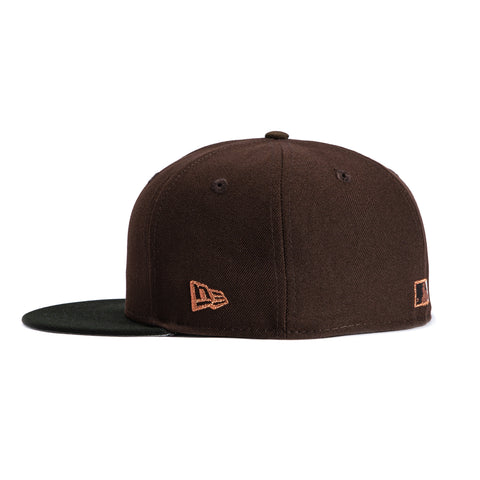New Era 59Fifty Sepia Philadelphia Phillies 1980 World Series Patch Hat - Brown, Black