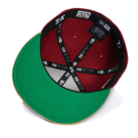 New Era 59Fifty Just Desserts Chicago Cubs 1907 World Series Patch Hat - Red, Tan