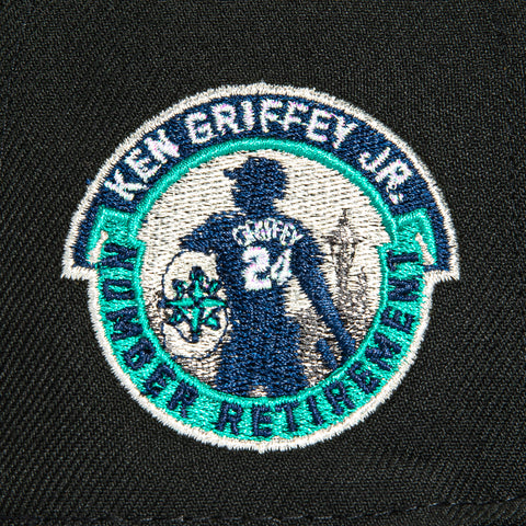 New Era 59Fifty Hall of Fame Seattle Mariners Ken Griffey Jr. Patch Hat - Black New Era