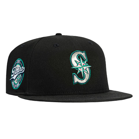 New Era 59Fifty Hall of Fame Seattle Mariners Ichiro Suzuki Patch Hat - Black New Era