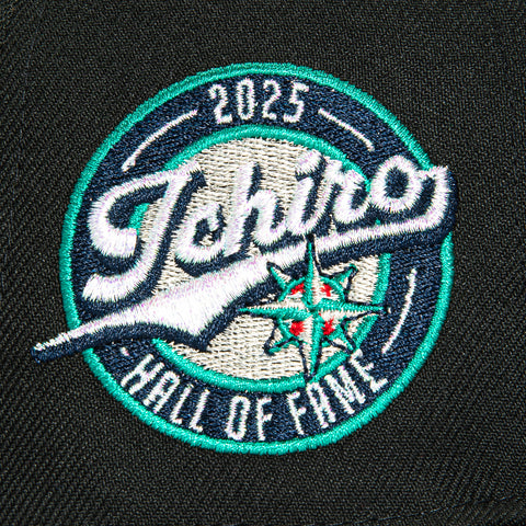 New Era 59Fifty Hall of Fame Seattle Mariners Ichiro Suzuki Patch Hat - Black New Era