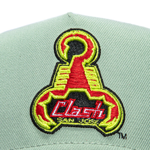 New Era 9Forty A-Frame San Jose Earthquakes Clash Snapback Hat - Everest Green, Black New Era