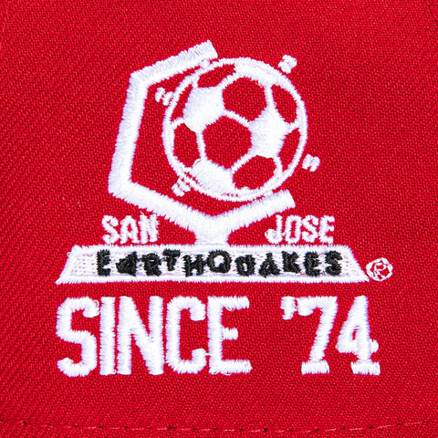 New Era 9Forty A-Frame San Jose Earthquakes Since 1974 Patch Snapback Hat - Red, Black New Era