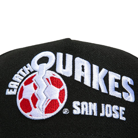 New Era 9Forty A-Frame San Jose Earthquakes Snapback Hat - Black New Era