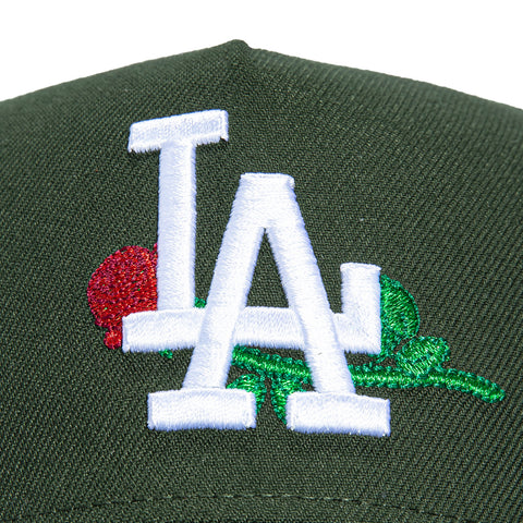 New Era 9Forty A-Frame Los Angeles Dodgers Rose Snapback Hat - Green New Era