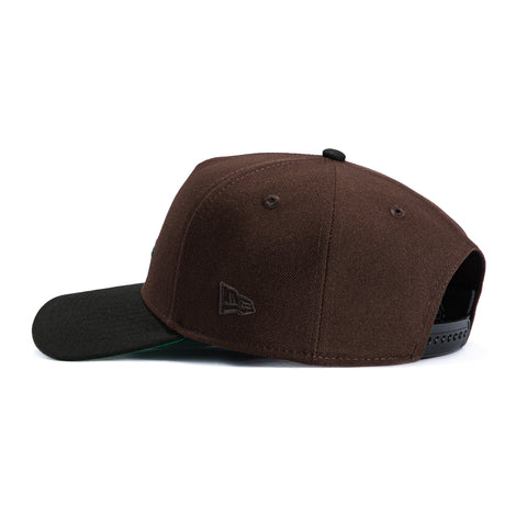 New Era 9Forty A-Frame Los Angeles Dodgers Rose Snapback Hat - Brown, Black New Era