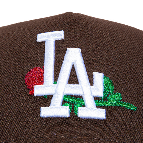 New Era 9Forty A-Frame Los Angeles Dodgers Rose Snapback Hat - Brown, Black New Era