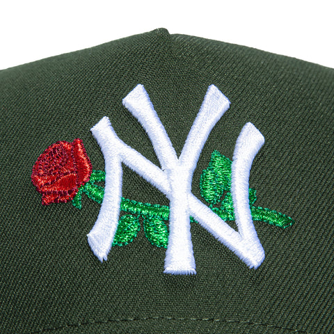 New Era 9Forty A-Frame New York Yankees Rose Snapback Hat - Green New Era