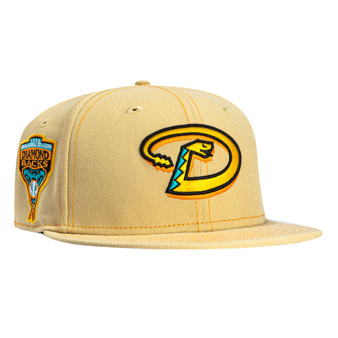 New Era 59Fifty Arizona Diamondbacks Inaugural Patch D Hat - Tan, Yellow New Era