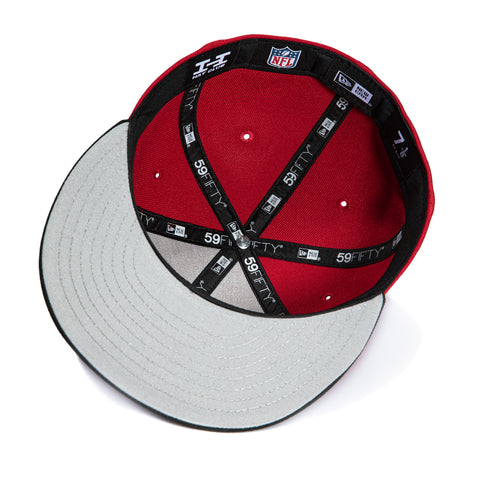 New Era 59Fifty San Francisco 49ers Rivalry Word Hat - Cardinal, Black