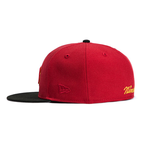 New Era 59Fifty San Francisco 49ers Rivalry Word Hat - Cardinal, Black